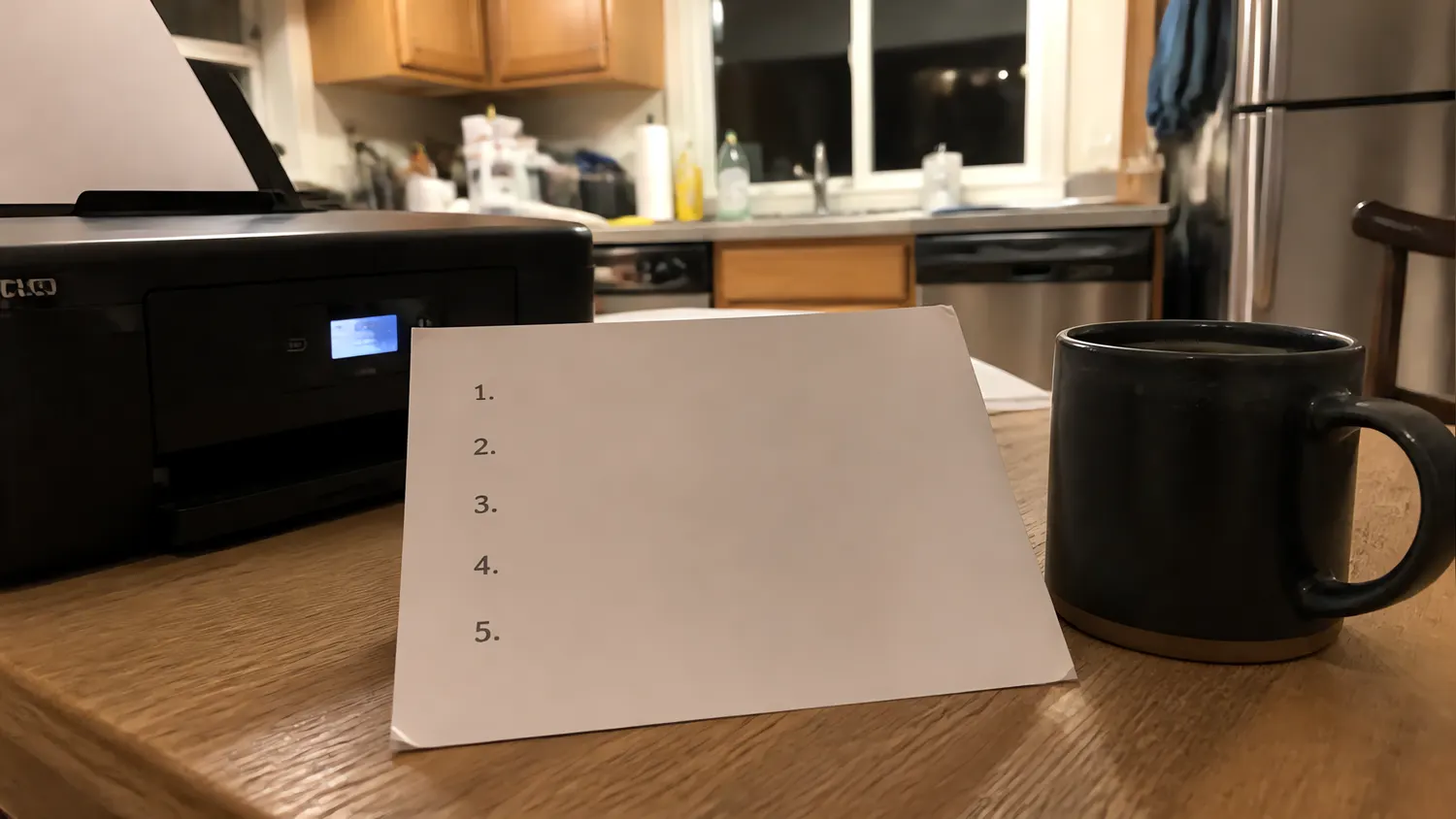 Las 7 reglas de la noche en tarjeta imprimible